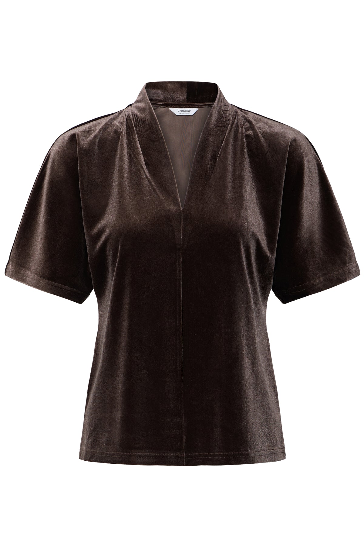 B.Young Perlina V-Neck Bat Velvet Top