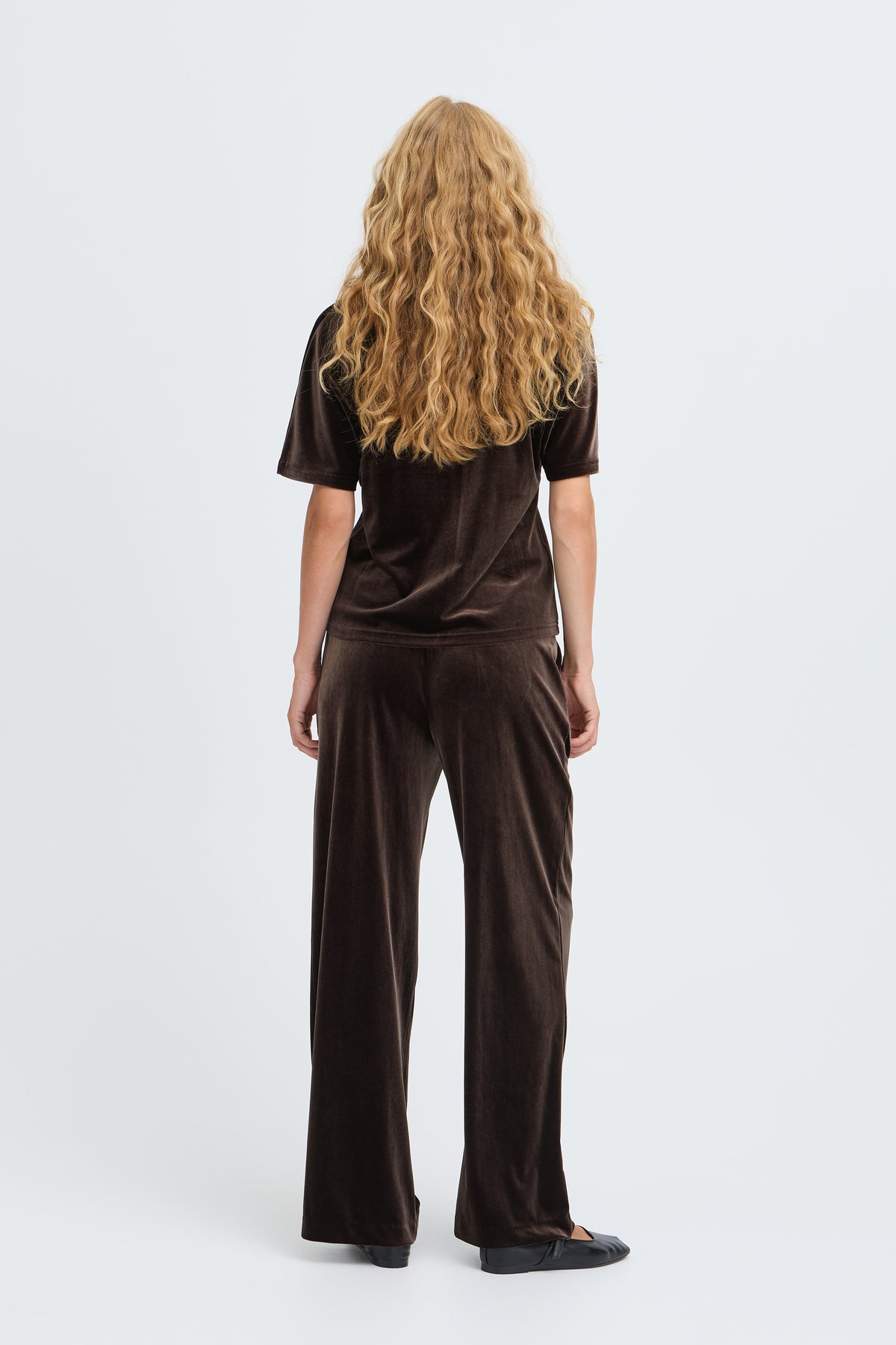B.Young Perlina V-Neck Bat Velvet Top