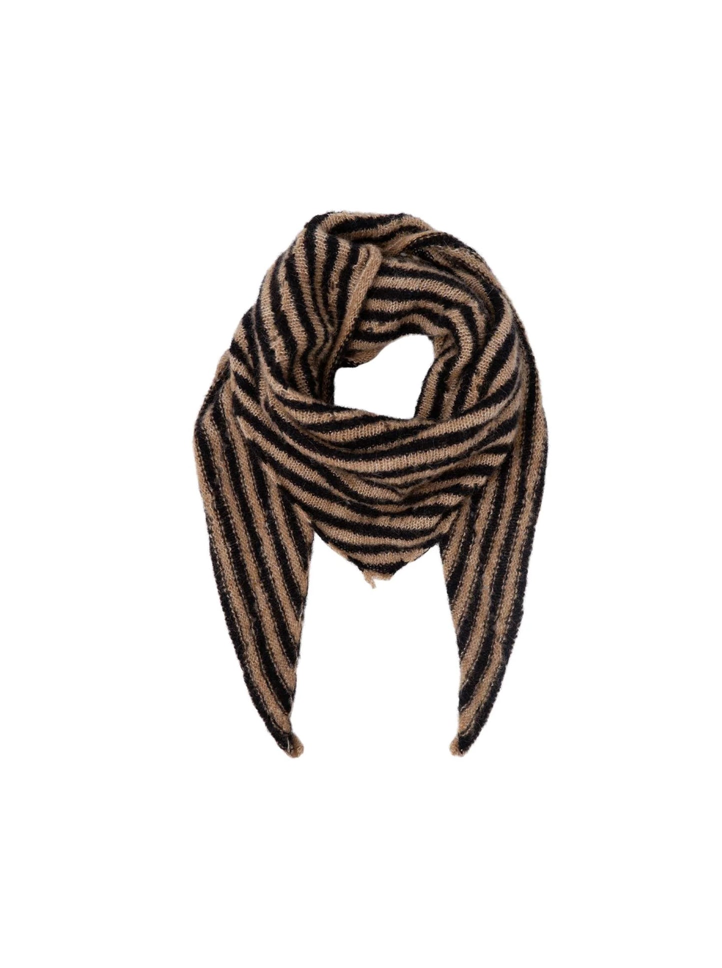 Black Colour Dell Mini Stripe Scarf