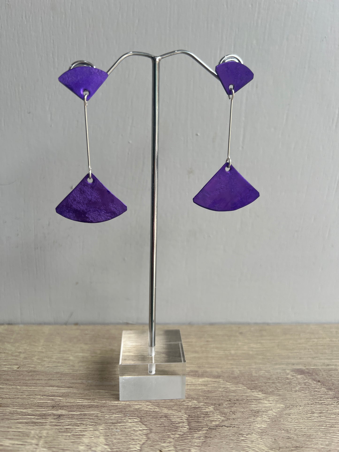 Oana Millet Long Disc Earrings