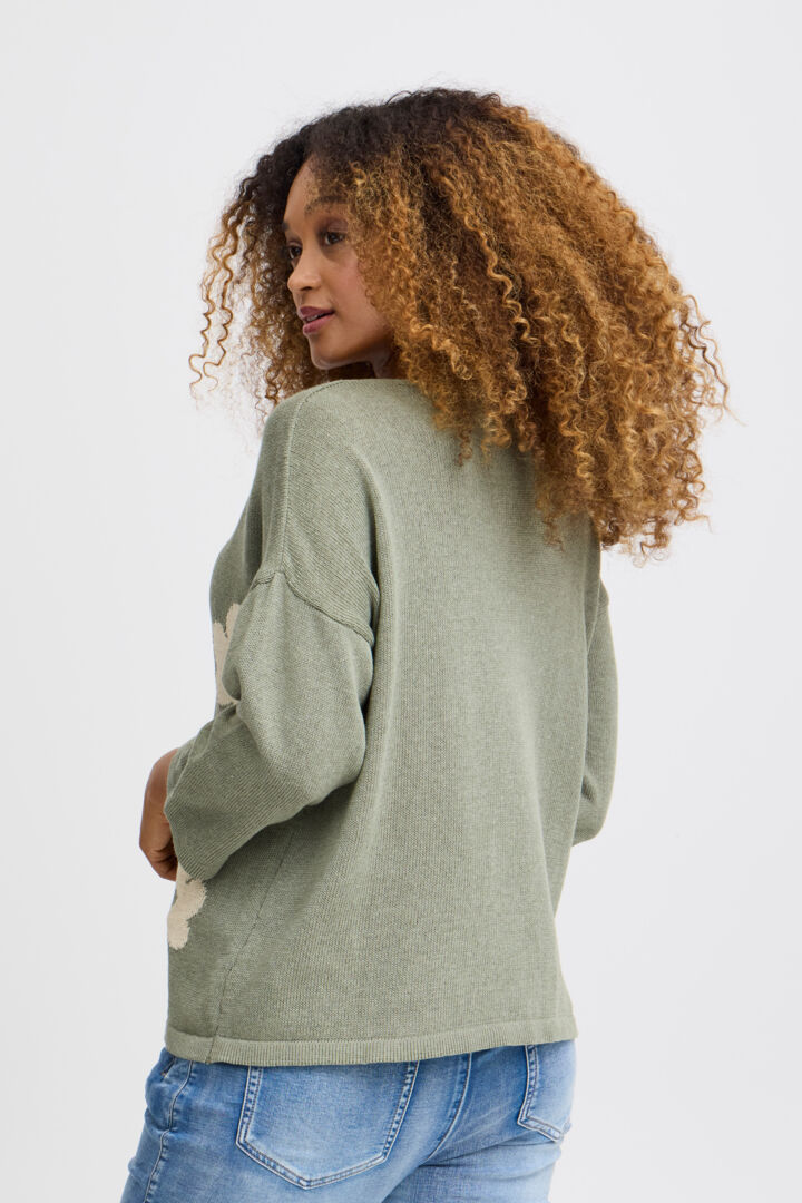 Sorbet SBGalina Green Knit Top