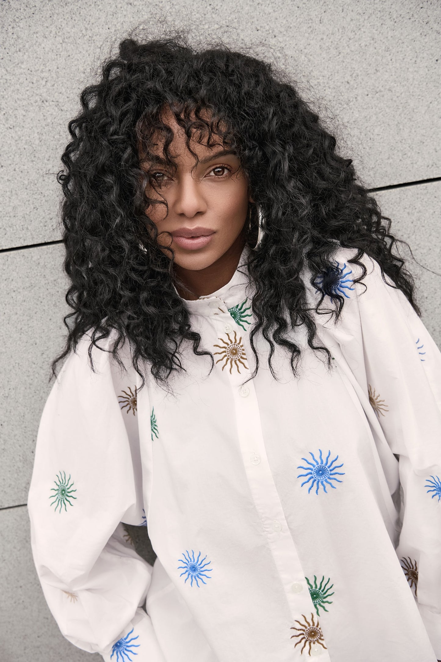 NOEN Pattern White Shirt