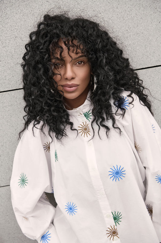 NOEN Pattern White Shirt