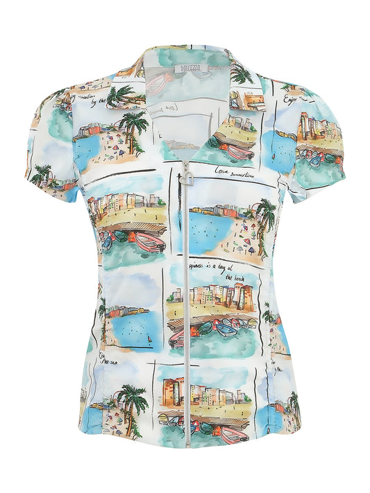 Dolcezza Beach Zip Top