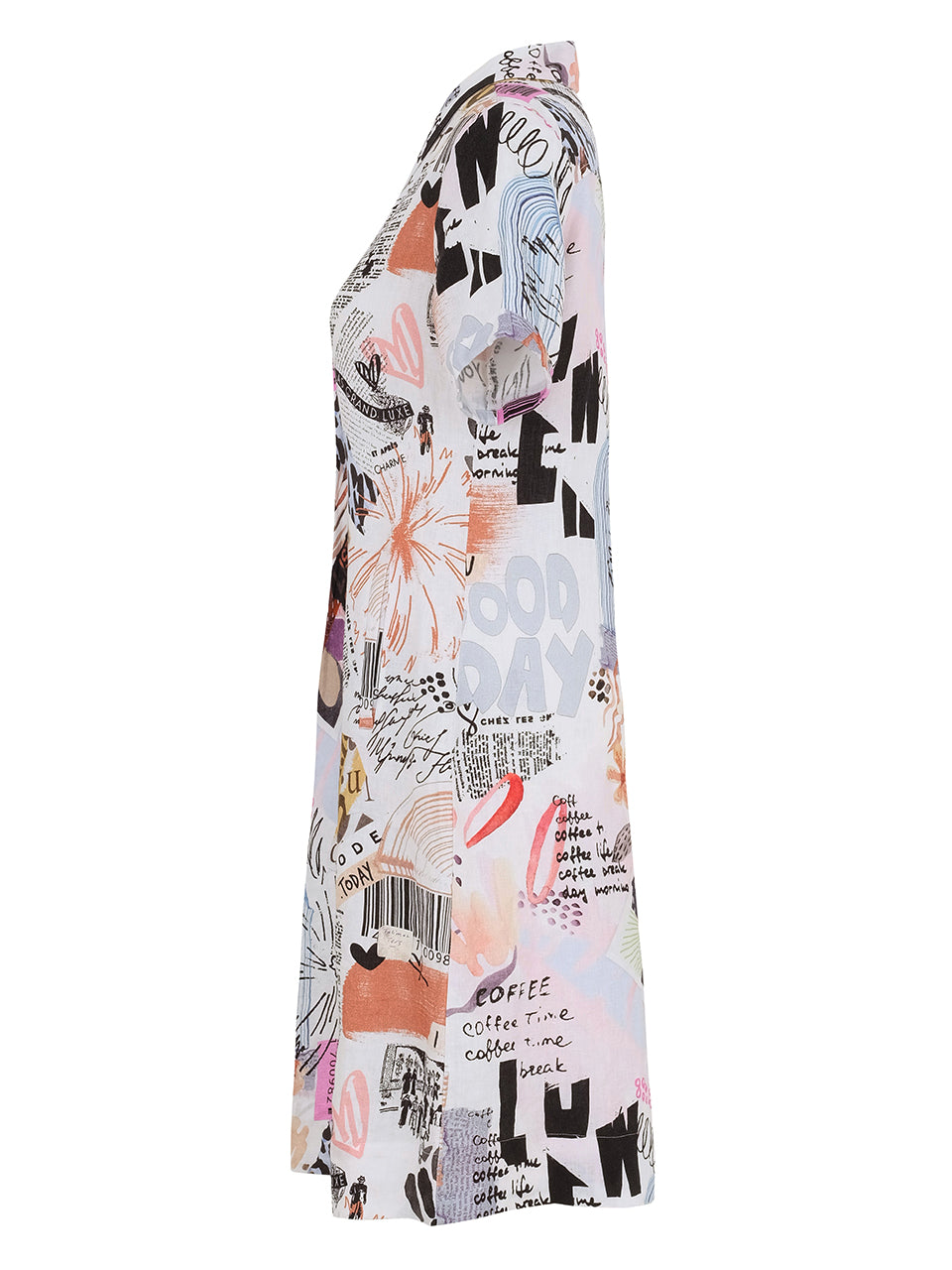 Dolcezza "Coffe Time" Print Dress
