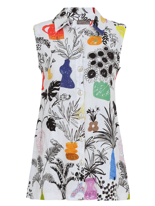 Dolcezza "Summer Bouquet" Sleeveless Top