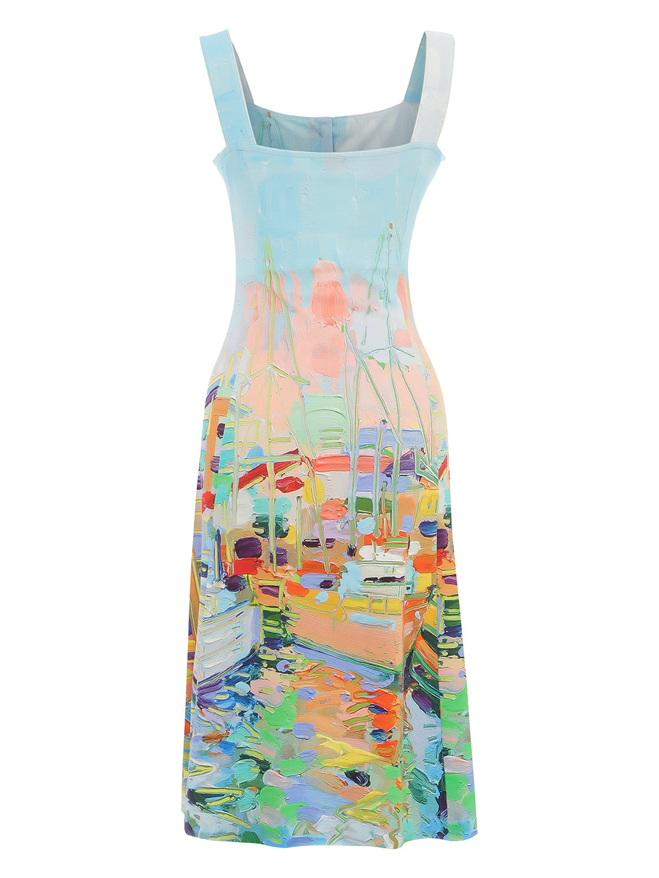 Dolcezza Painting Button Dress