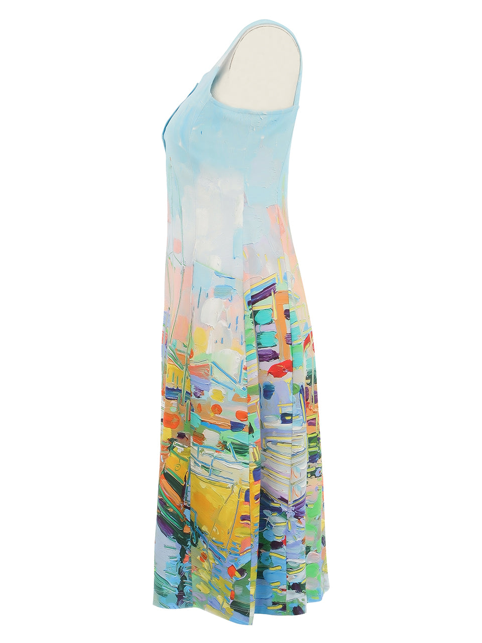 Dolcezza Painting Button Dress