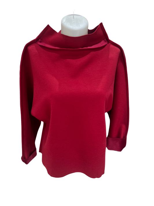 Thanny Red Velvet Jumper