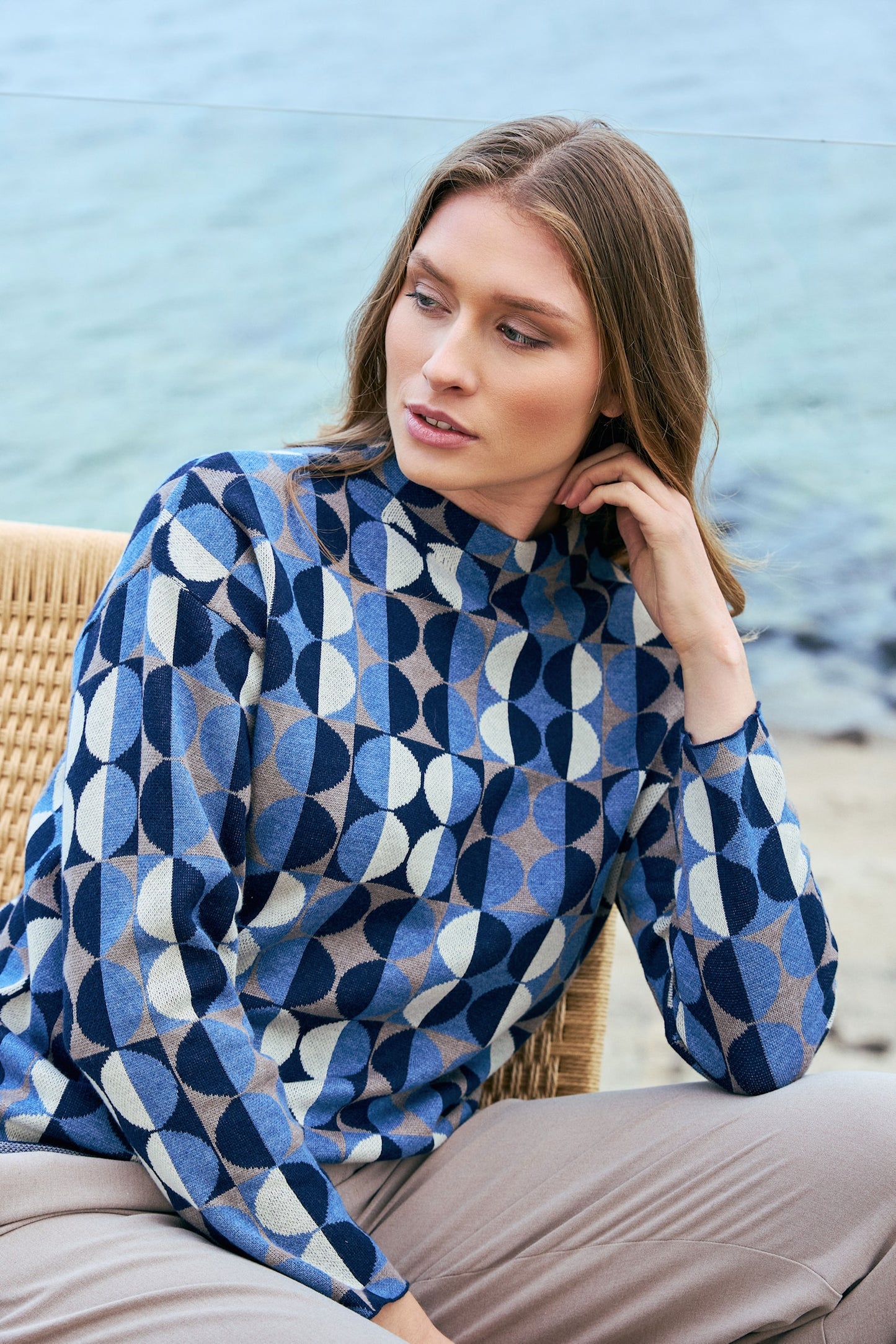 Sunday Geometric Sweater