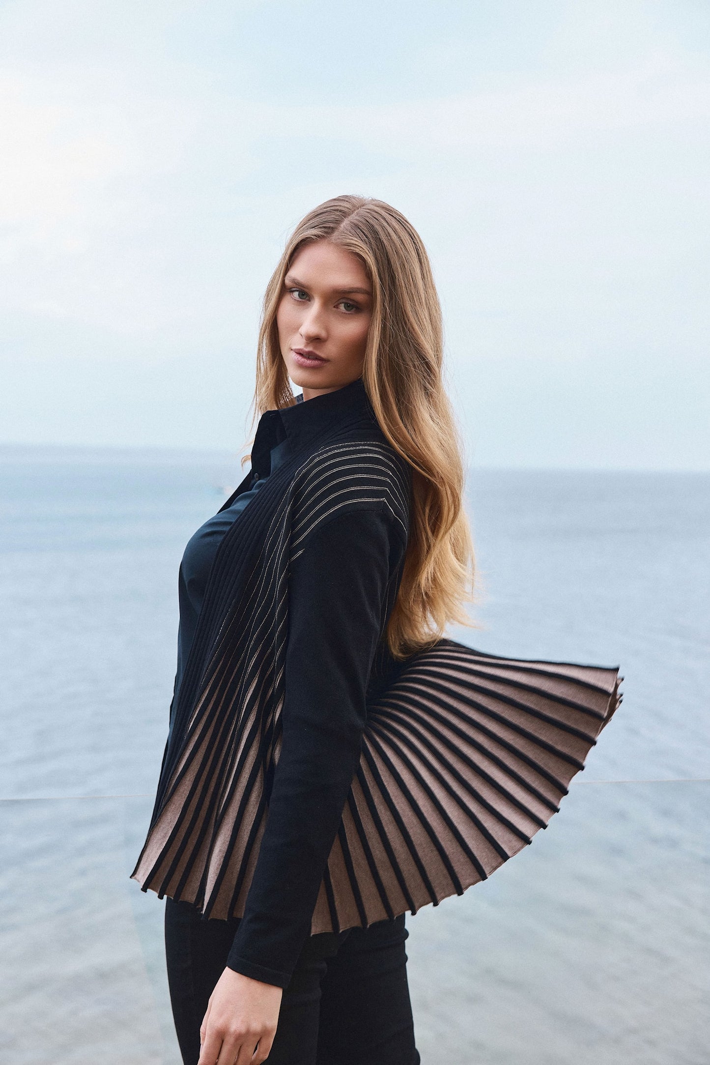 Sunday Pleated Cardigan