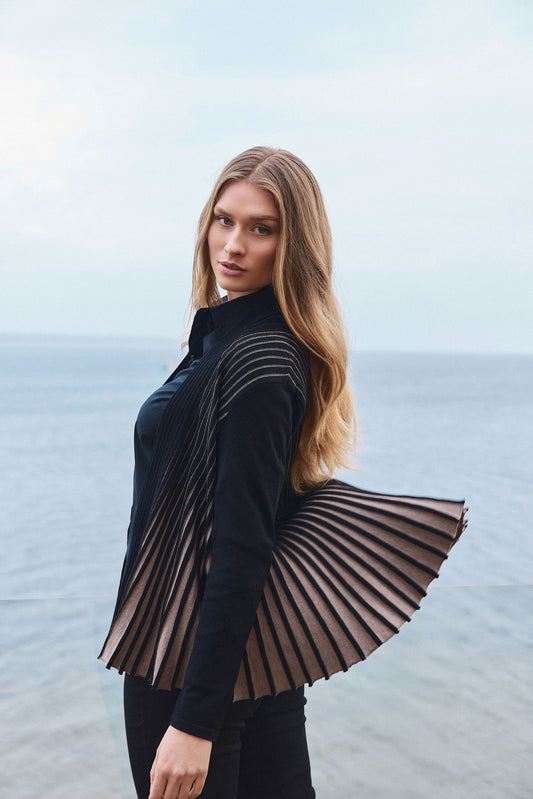 Sunday Pleated Cardigan