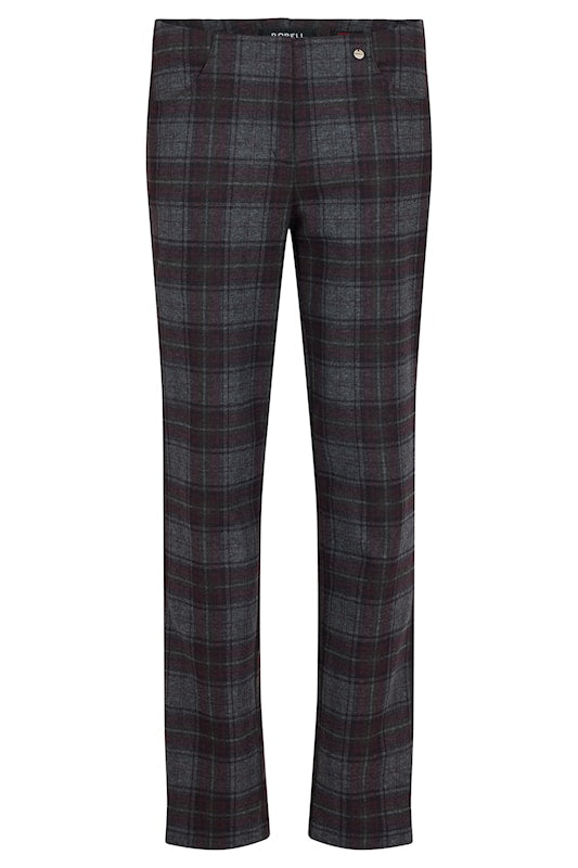 Robell Bella P Check Trousers