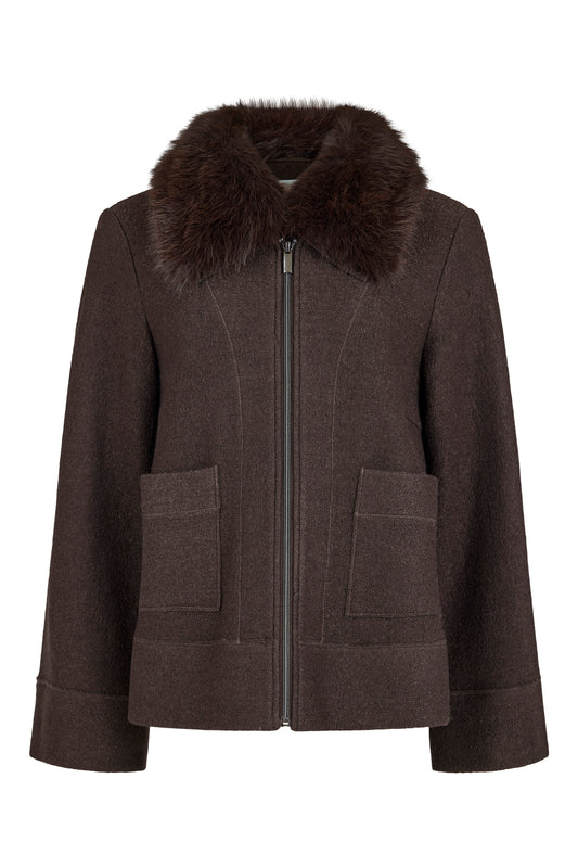 Noen Fur Collar Jacket