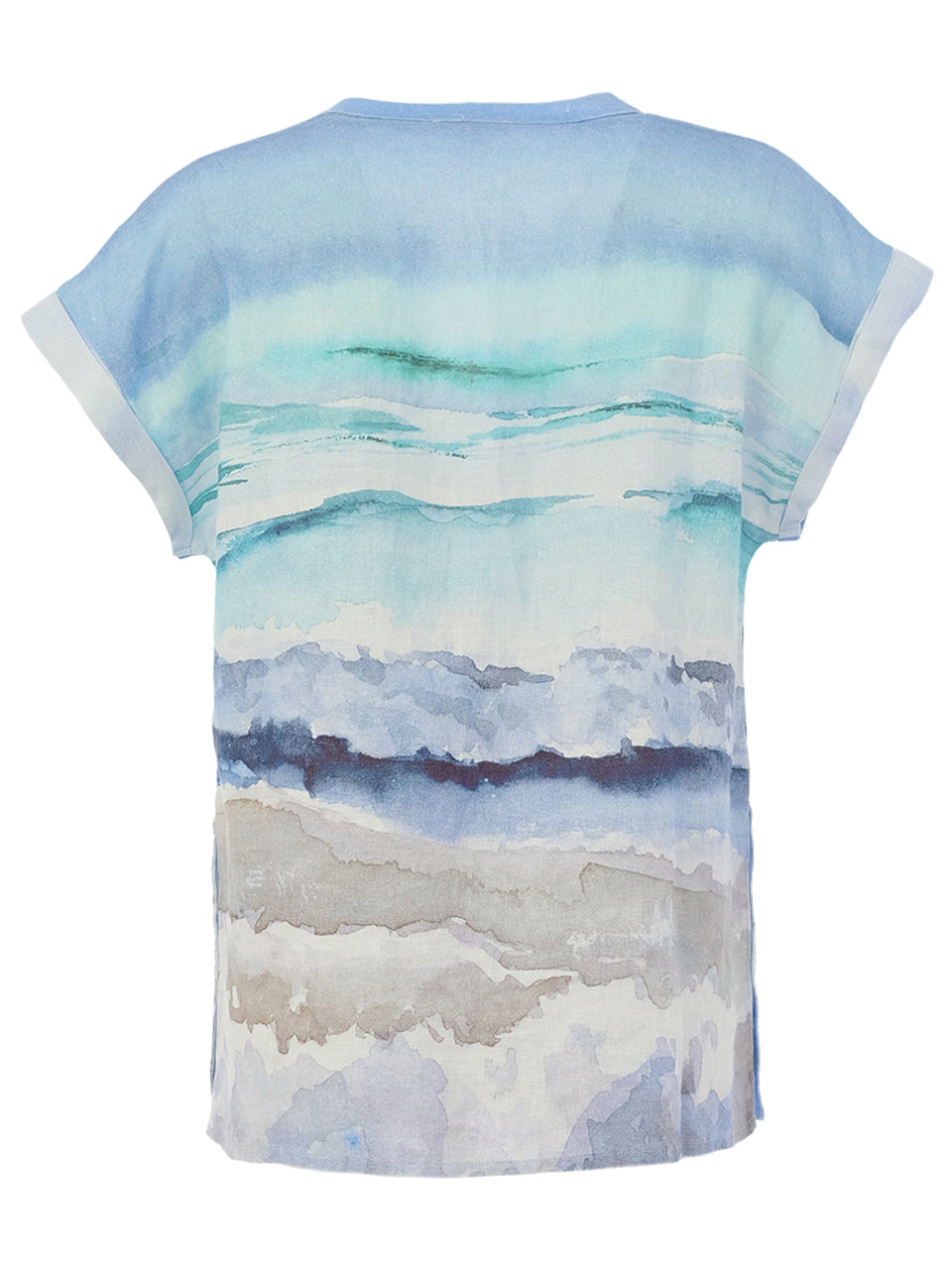 Dolcezza Seascape V-Neck Top