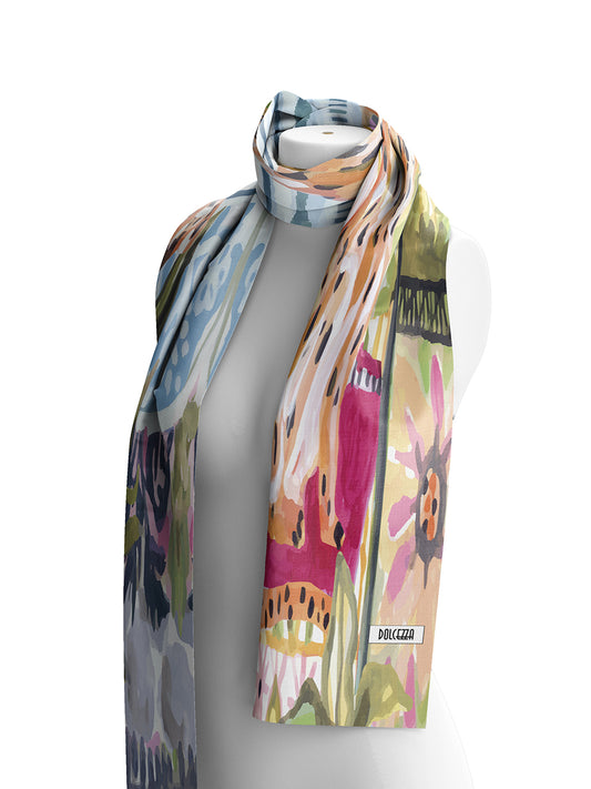 Dolcezza Cheetah in the City Scarf