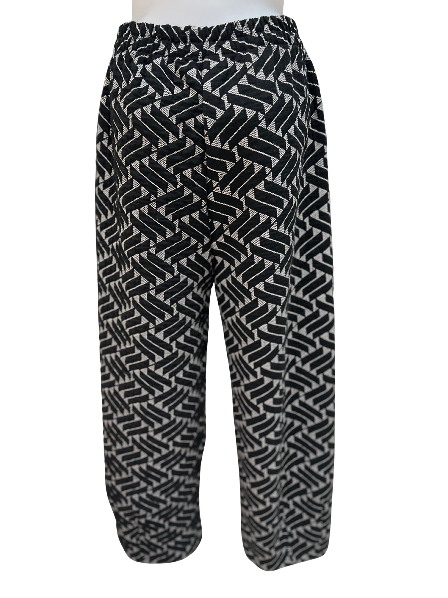 Thanny Black Pattern Trousers
