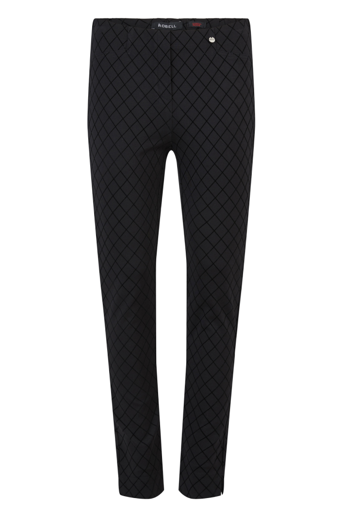 Robell Pattern Rose Trousers