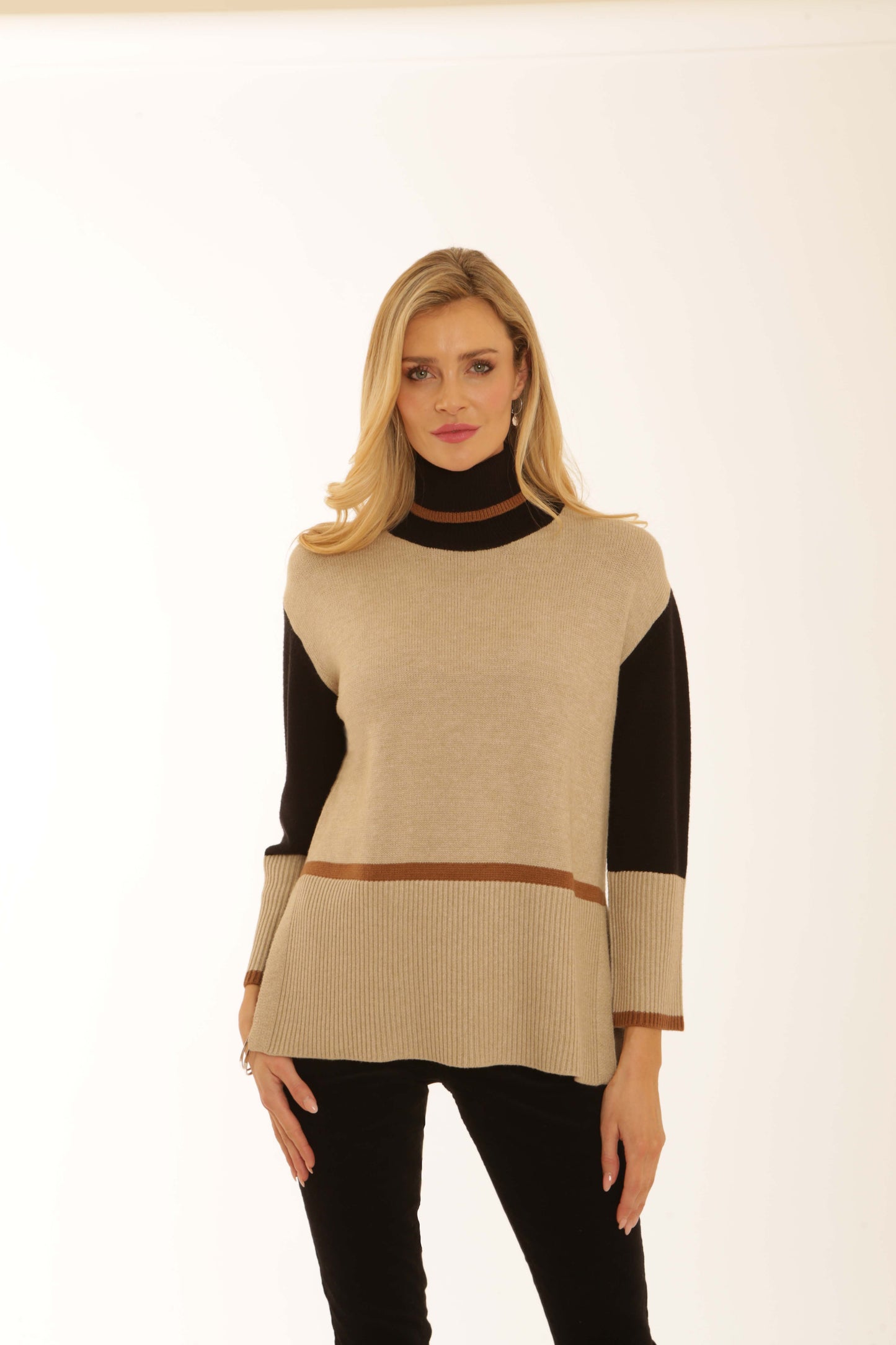 Pomodoro Roll Neck with Tipping