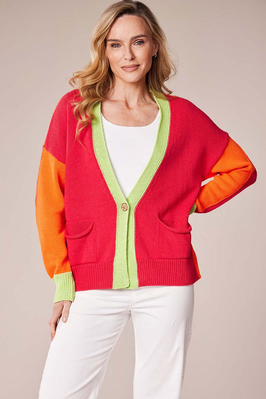Deck by Decollage O/S Multicolour Knit Cardigan