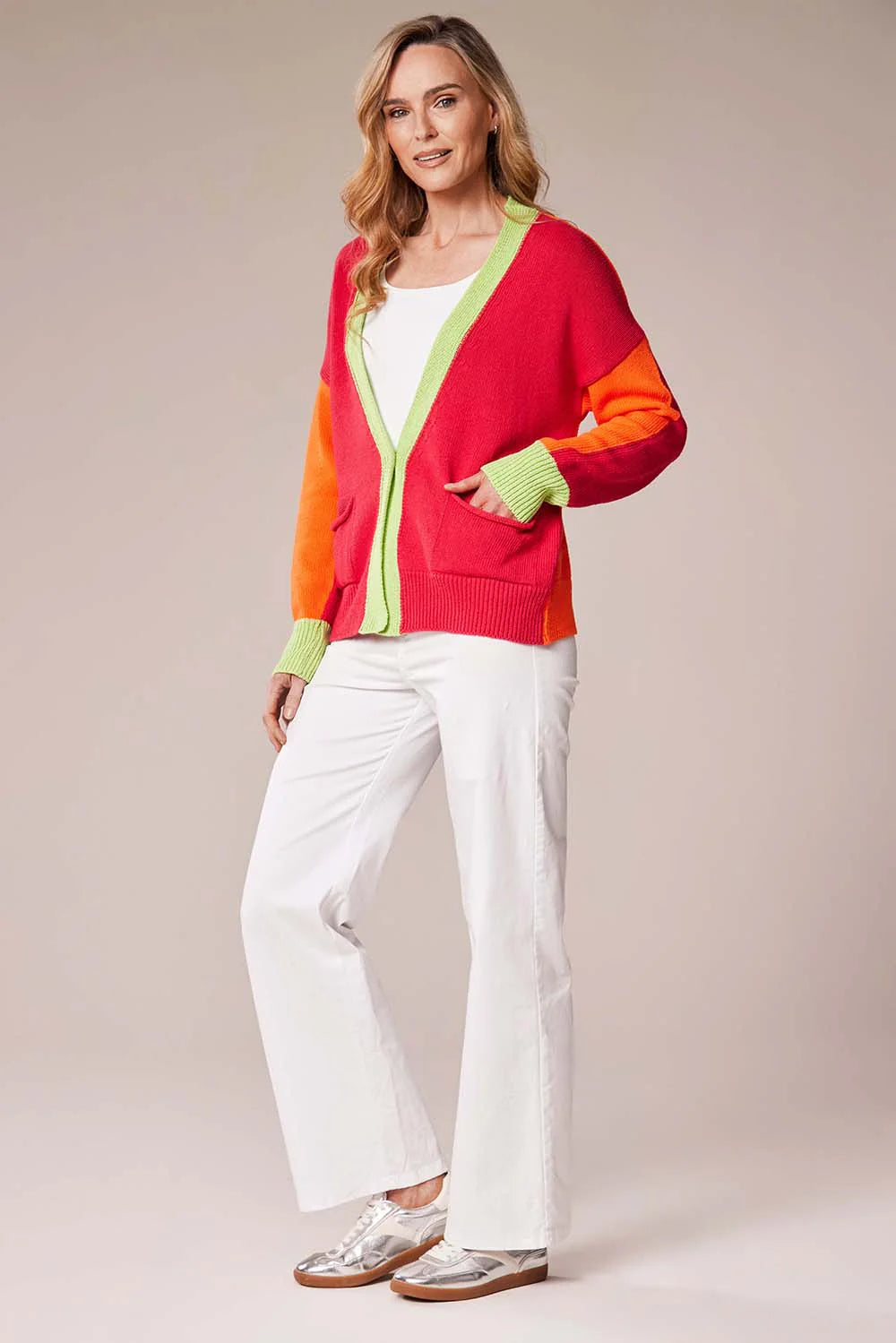 Deck by Decollage O/S Multicolour Knit Cardigan