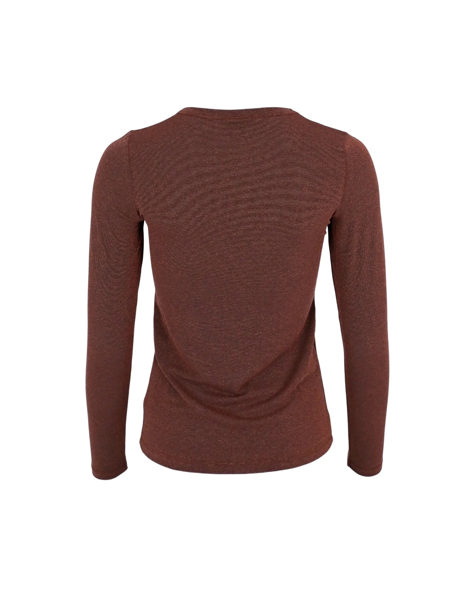 Black Colour Faye Lurex Blouse - Coffee