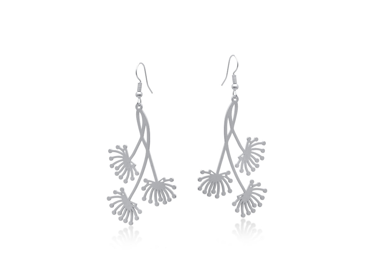 Big Metal Siena Dream of Love Dangle Earrings