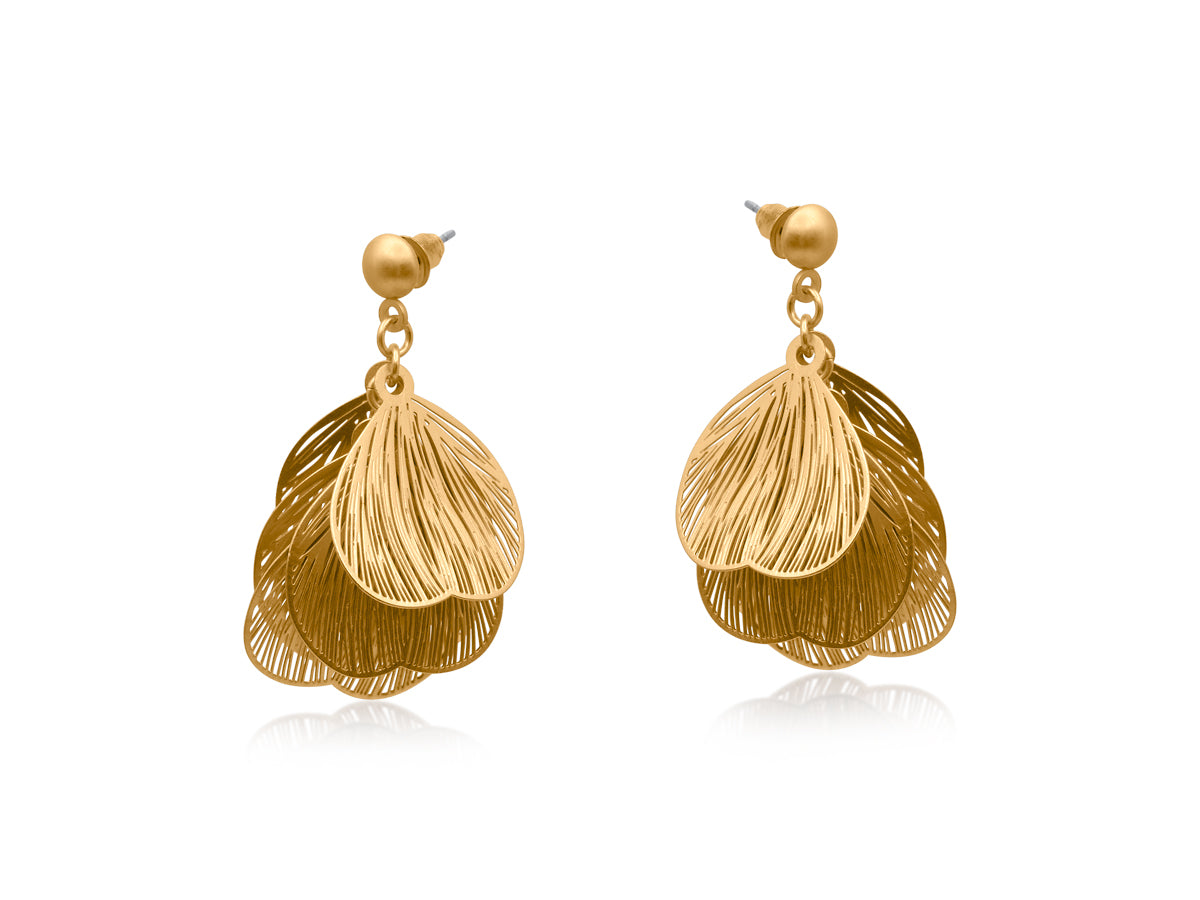 Big Metal Livia Petal Earrings
