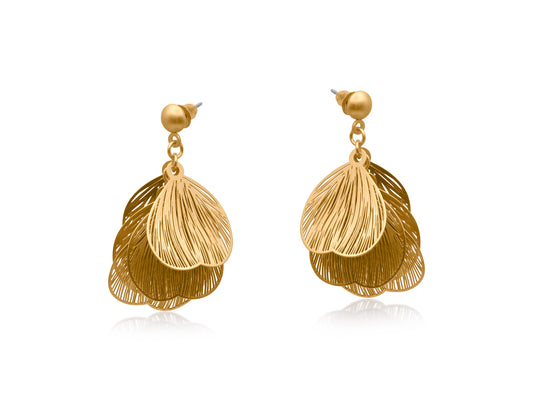 Big Metal Livia Petal Earrings