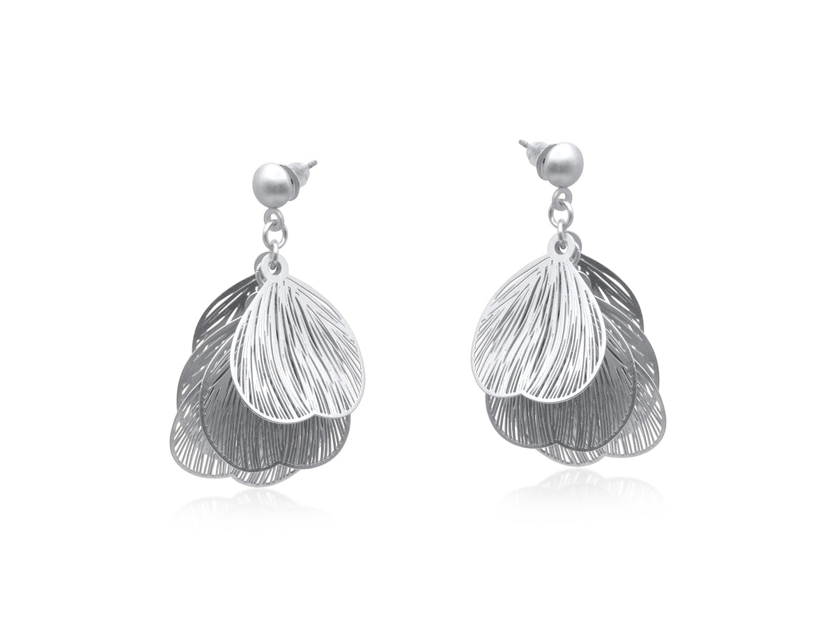 Big Metal Livia Petal Earrings