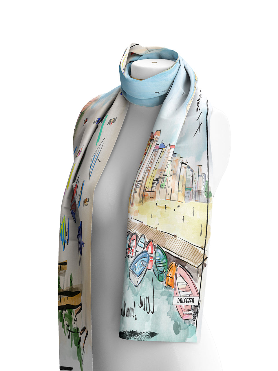 Dolcezza Beach Print Scarf