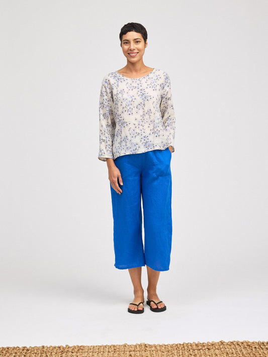 Cut Loose Floral Split Back Top