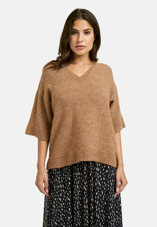 Smith & Soul Bouclé V-Neck Pullover