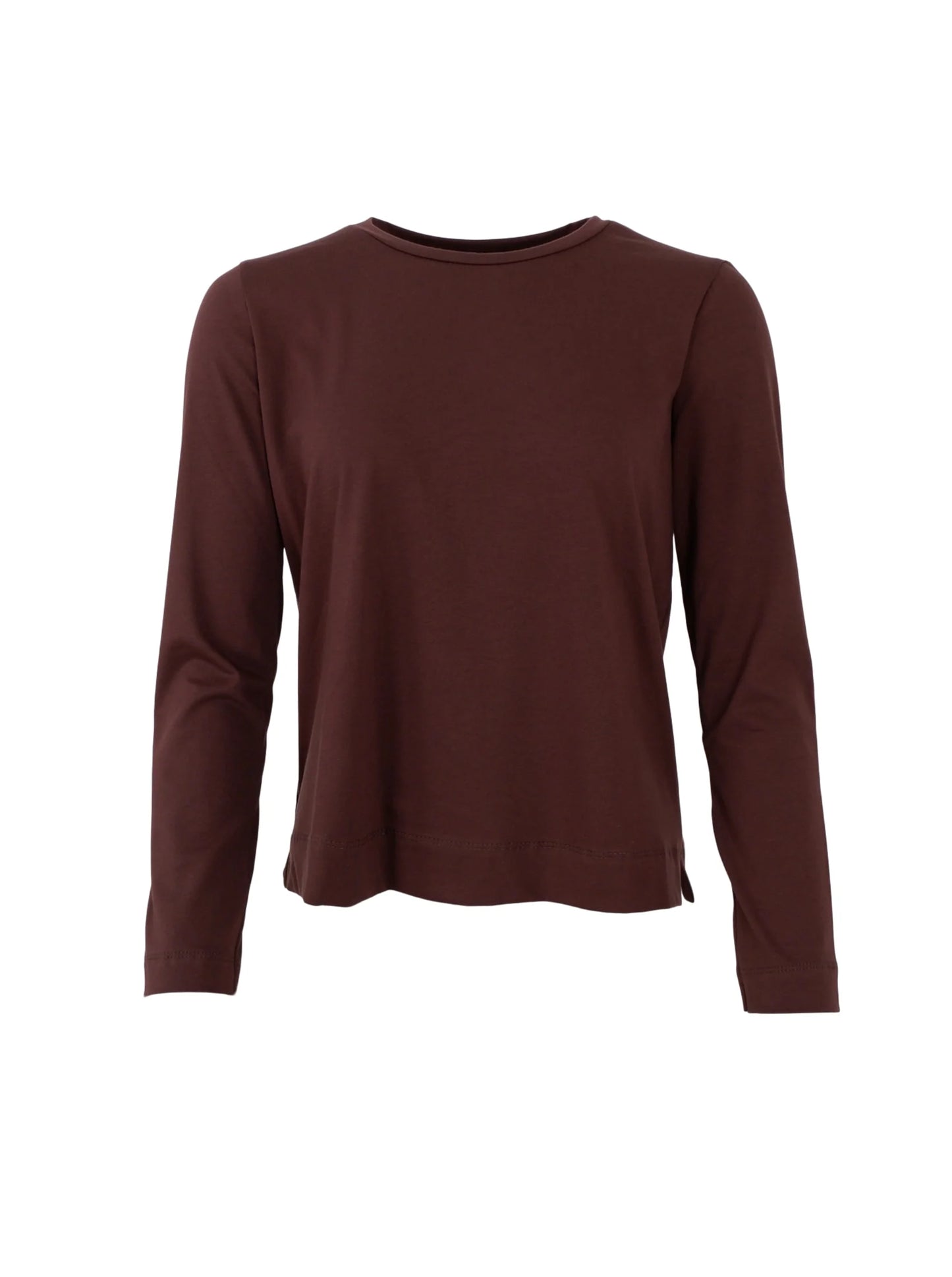 Black Colour May Long Sleeve Tee - Coffee