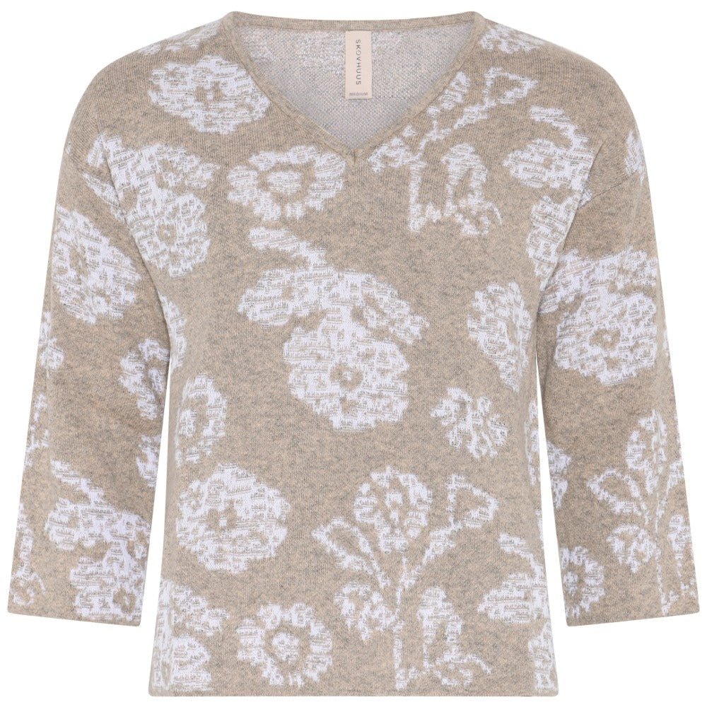 Skovhuus Flower V-Neck Jumper