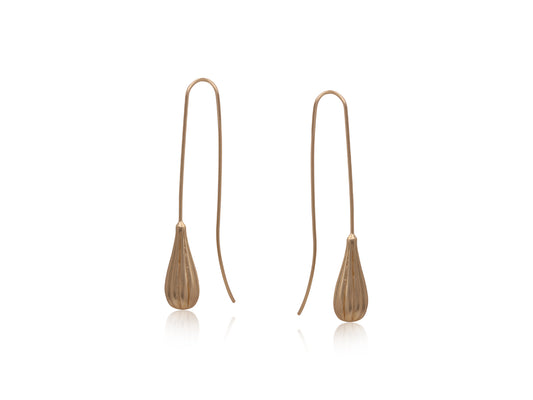 Big Metal Persephone Matte Drop Earrings