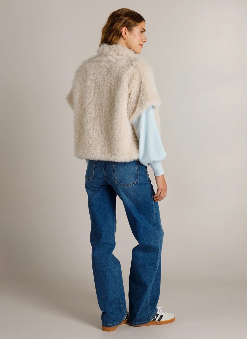 Ivy Beau Kaya Faux Fur Waistcoat