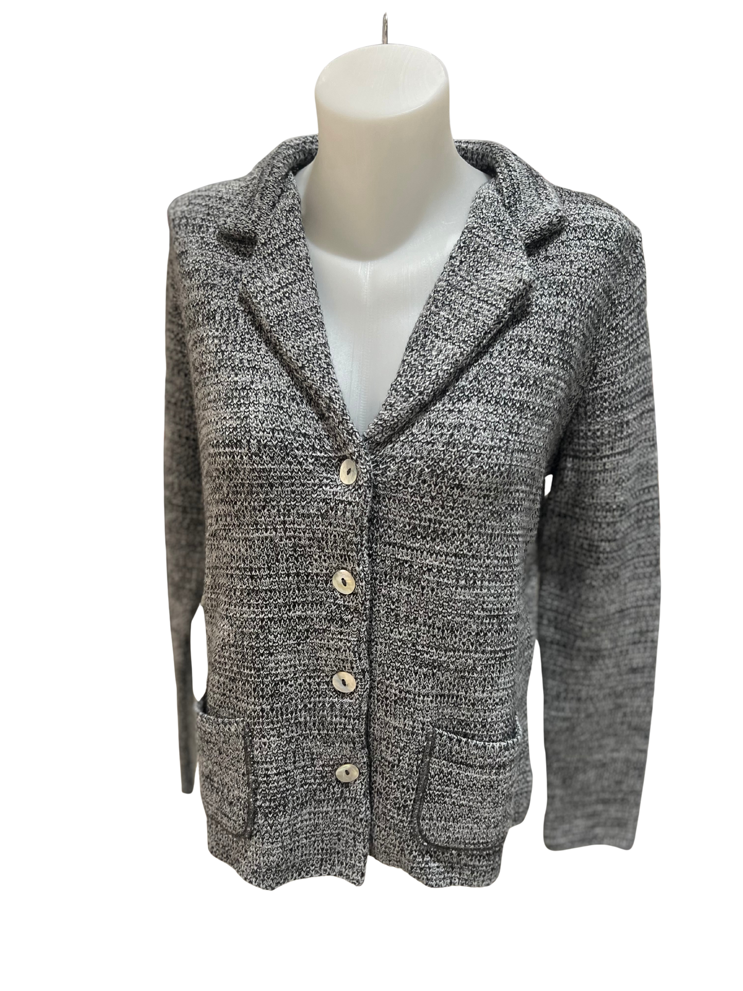 Iodena Grey Knit Cardigan