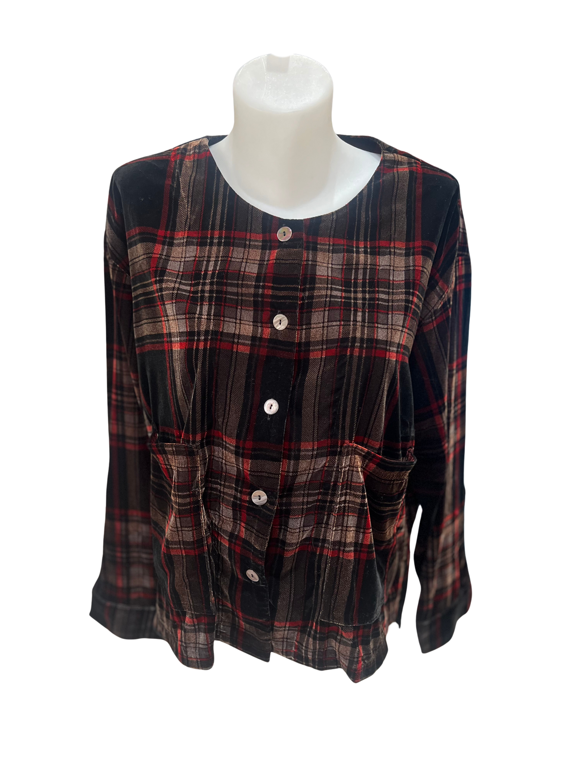 Thanny Velvet Check Jacket
