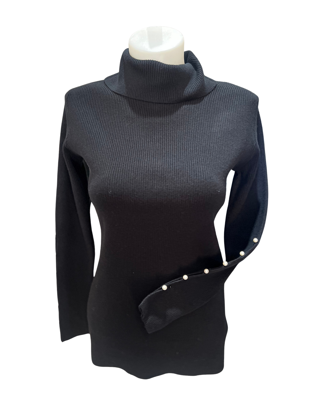 Pomodoro Black Pearl Sleeve Jumper