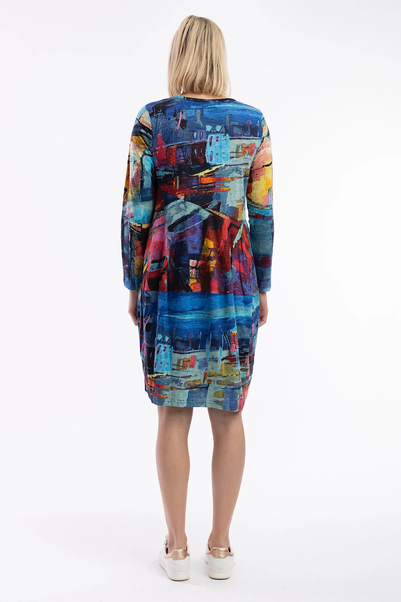 Orientique Printed Bubble Dress
