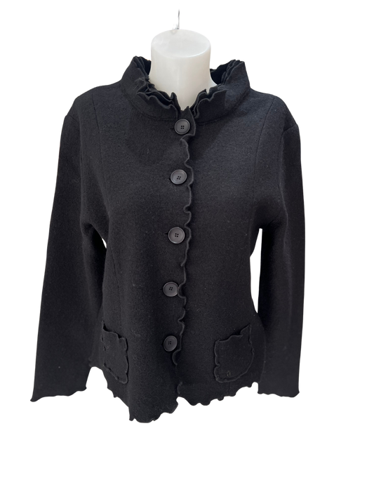 See Saw Ruffle Trim Jacket
