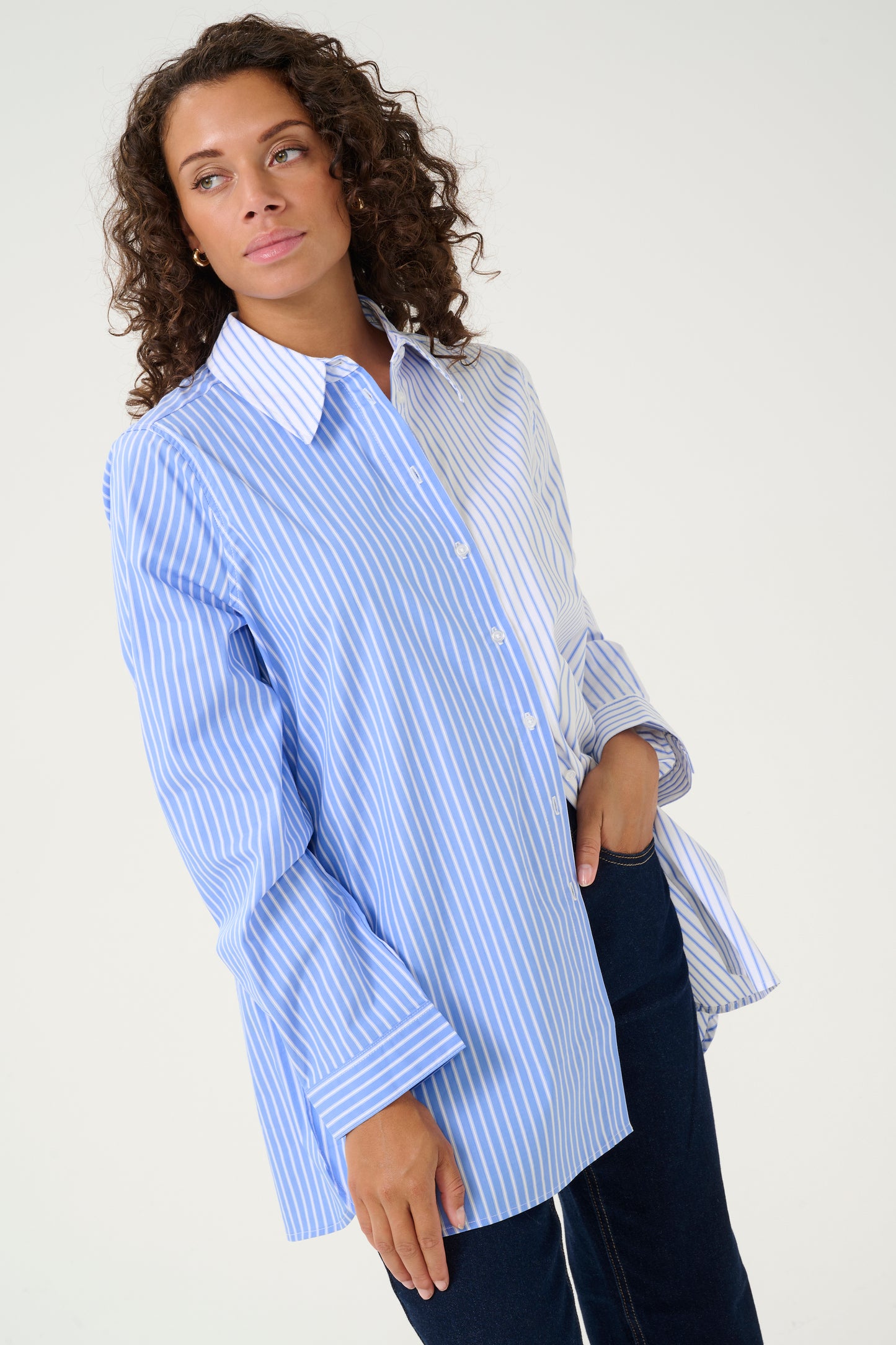 Culture Alsa Striped Long Shirt