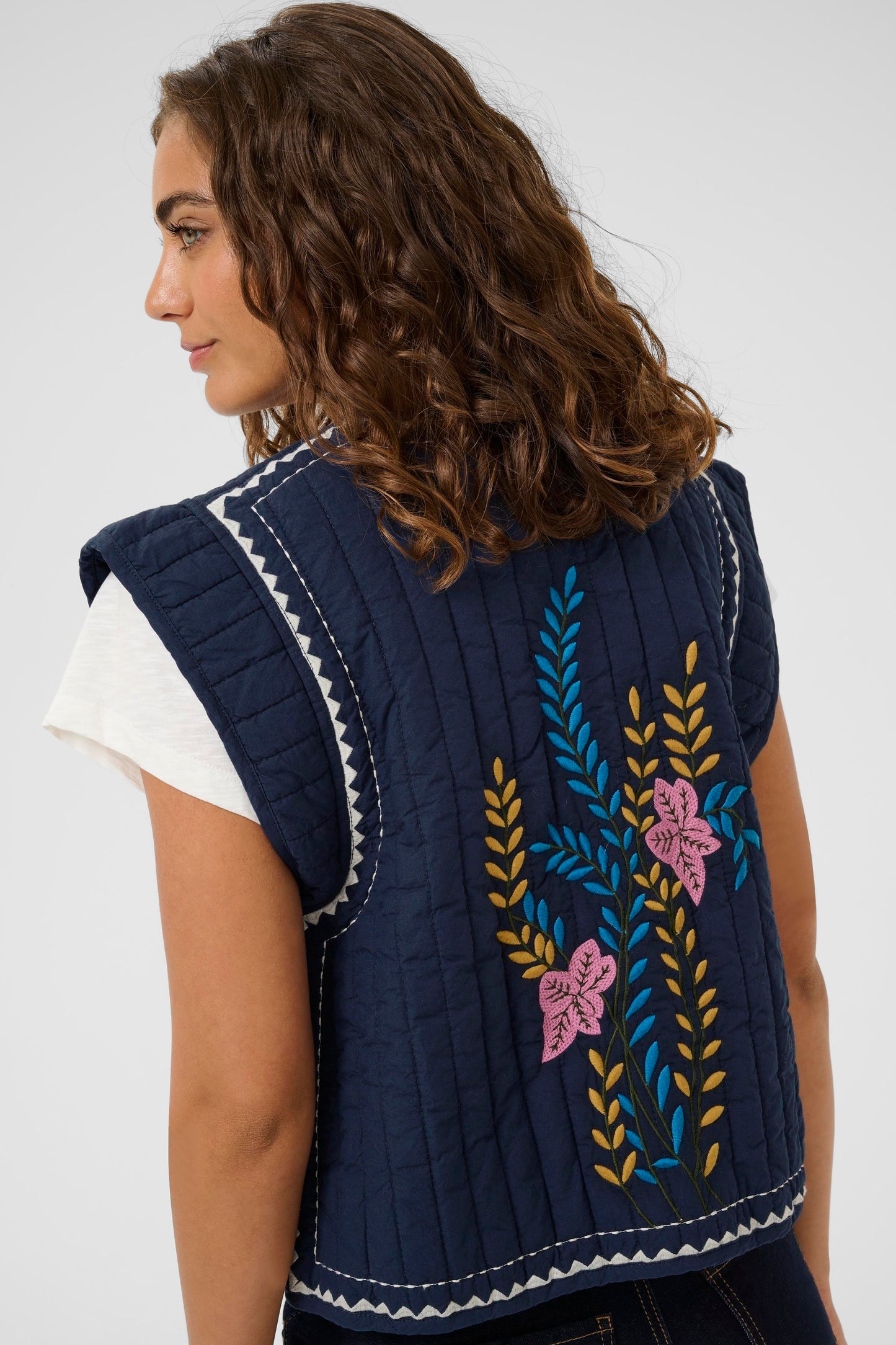 Culture Berglind Embroidered Waistcoat