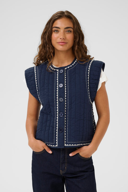 Culture Berglind Embroidered Waistcoat