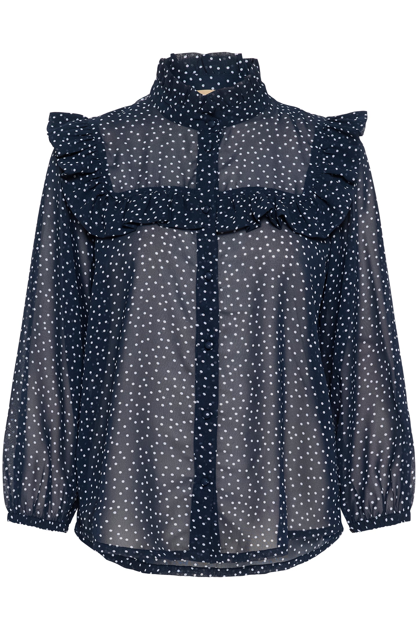 Culture Alita Navy Polka Dot Shirt