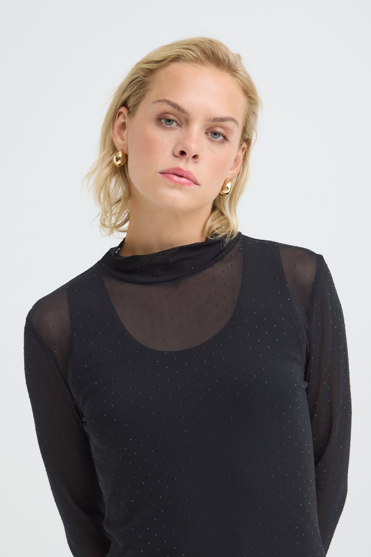 Pulz Fura Rhinestone LS Top