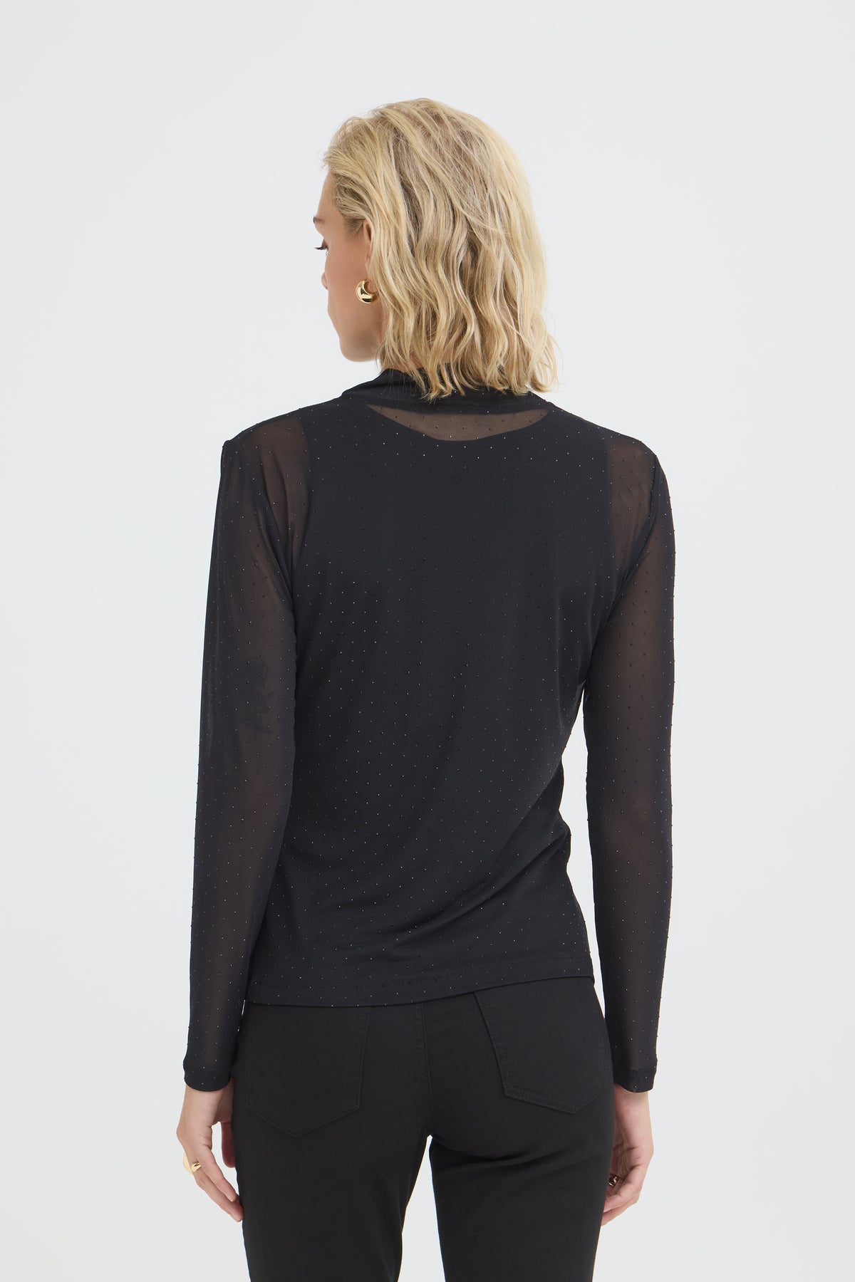 Pulz Fura Rhinestone LS Top
