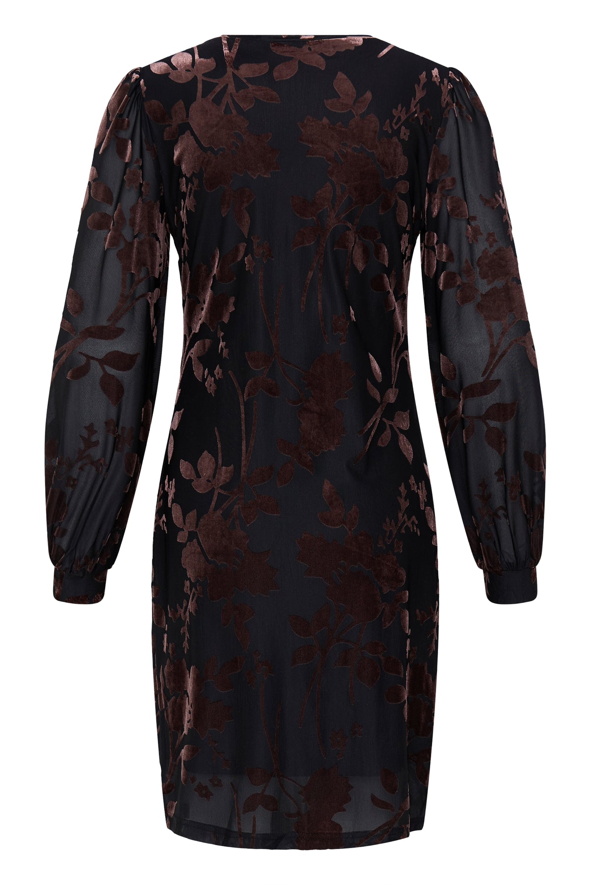 Pulz Felina Velvet Floral Dress