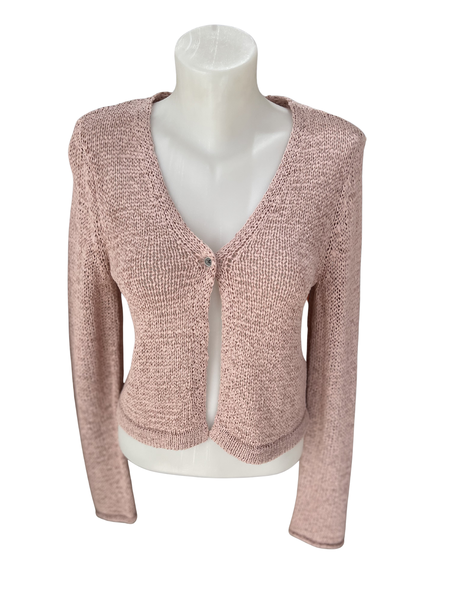 Amber & Moon Pearl Rose Knit Cardigan